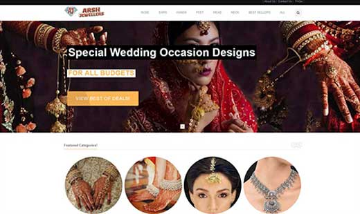 Jewellers Dynamic Online Website developer in south Delhi