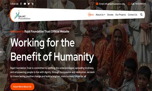 NGO non Profit Organisation Website developer in south Delhi
