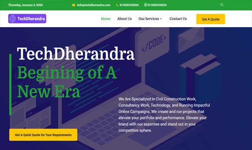 TechDherandra Aash Website developer in south Delhi