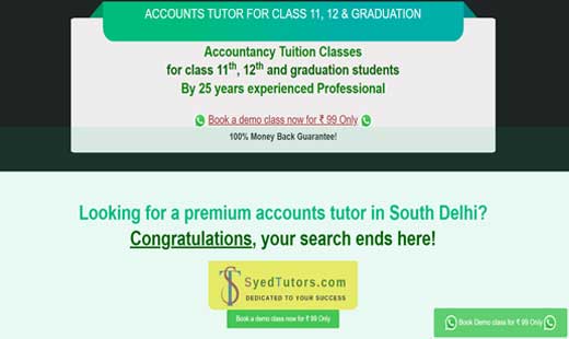 Tutors Website developer in south Delhi