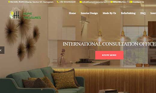 Interior Design Website developer in south Delhi