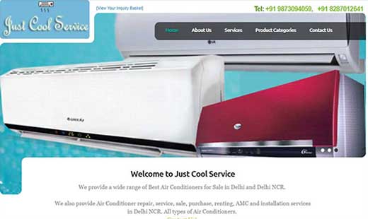 Air Conditioner supplier and mechanic Dynamic Online Website developer in south Delhi