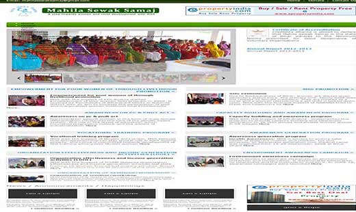 Mahila Sewak Samaj Dynamic Online Website developer in south Delhi
